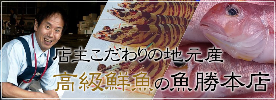 店主こだわりの地元産　高級鮮魚の魚勝本店